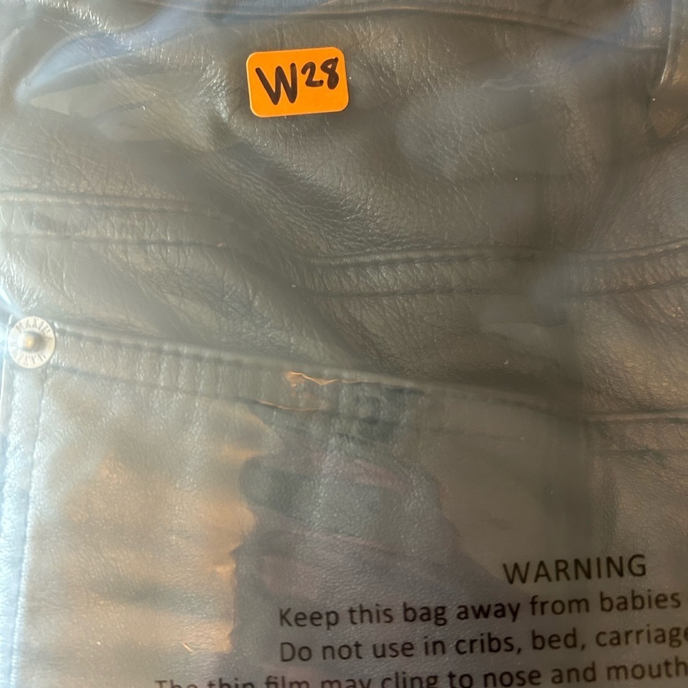 Wilsons Leather Dark Straight Leg Trousers - Picture 10 of 10